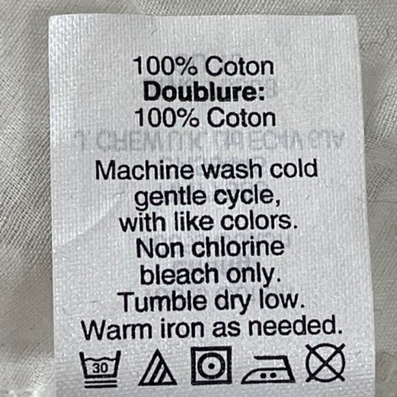 J. CREW White Sleeveless Eyelet Dot Top - Size Large - Picture 5 of 5